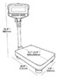 35 Pound (lb) Capacity Parts Counting Bench and Floor Scale